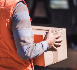 Car unloaded at the delivery location